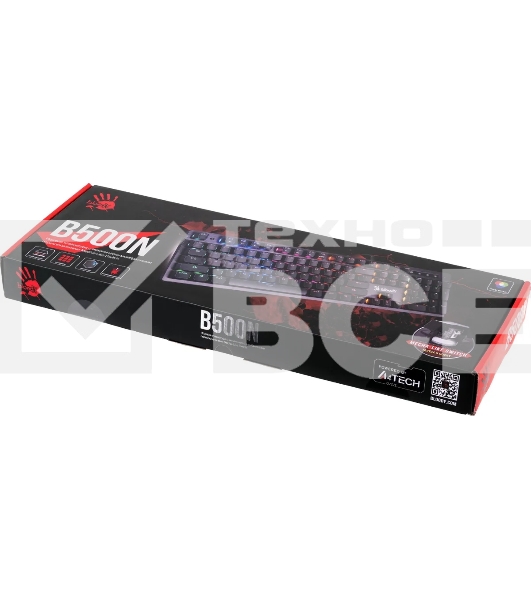 Клавиатура A4Tech Bloody B500N проводная USB серый