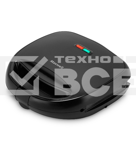 Вафельница Maxwell MW-1561 800Вт черный
