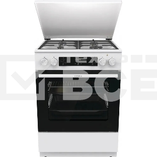 Плита комбинированная Gorenje GKS6C71WF белый, конфорок 4 газовых, духовка 71 л, 60 см x 85 см x 60 см