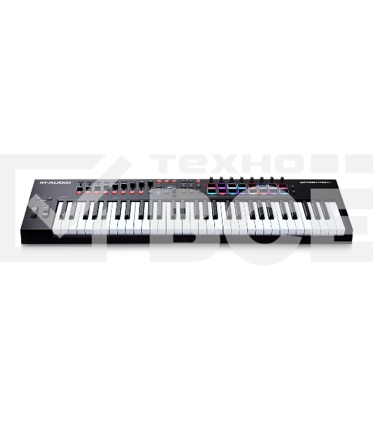 Клавиатура MIDI [OXYGENPRO61] M-audio [Oxygen Pro 61] 61 клавиша, 8 энкодеров, 9 фейдеров, 16 пэдов, 12 кнопок управления, колеса высоты тона и модуляции, smart control, auto-mapping, встроенный арпеджиатор, 1/4
