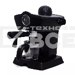 Кофеварка рожковая Kitfort КТ-706 черный, исп. кофе - молотый, 0,25 л, 800 Вт, 3,5 бар, фото 1