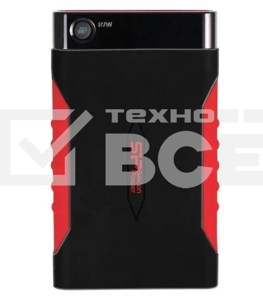 Внешний HDD 2.5' Silicon Power Armor A15, 2TB, USB 3.2 Gen 1 Type-A, 5400 rpm, черно-красный