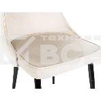 Стул для дома Бюрократ CH-K4 бежевый Holland 06 металл черный на ножках (CH-K4_1/HL07), фото4