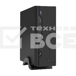 Компьютерный корпус Desktop ExeGate MI-208U2-M400 (mini-ITX/mATX, БП M400 с вент. 8см, 1хUSB+2хUSB 3.0, аудио, черный)