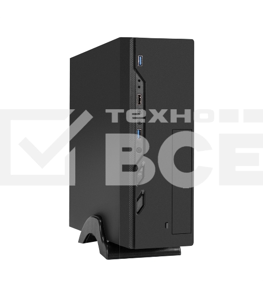 Компьютерный корпус Desktop ExeGate MI-208U2-M400 (mini-ITX/mATX, БП M400 с вент. 8см, 1хUSB+2хUSB 3.0, аудио, черный)