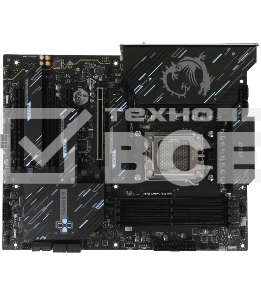 Материнская плата MSI X870E GAMING PLUS WIFI, AM5, AMD X870E, 4xDDR5, 4xSATA, 3xM.2, 1xPCIe 5.0 x16, 1xPCIe 4.0 x4, 2xPCIe 3.0 x1, 1xHDMI, 1xUSB Type-C, 1x5Gb LAN, Wi-Fi 7, Bluetooth 5.4, 2xUSB-C 20Gbps, 1xUSB-C 40Gbps, 2xUSB-A 5Gbps, 2xUSB-A 10Gbps, 4xUS