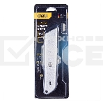 Универсальный нож с Т-образным лезвием Deli DL4260 19мм, длина 153 мм, в комплекте 3 лезвия SK5, алюминиевый корпус, фото4