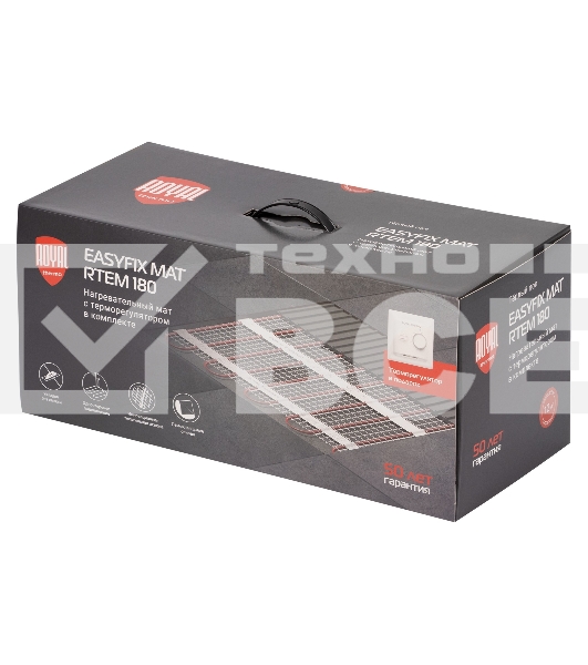 Мат нагревательный Royal Thermo EasyFix Mat RTEM 2-180-12 (комплект с терморегулятором)