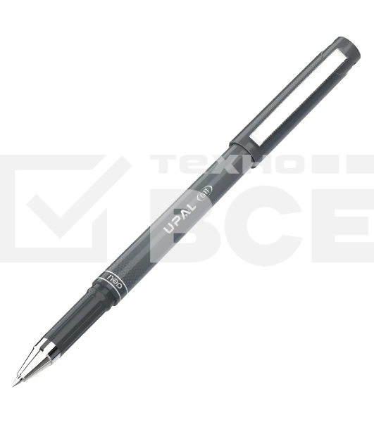 Ручка гелевая Deli Upal EG11-BK темно-серый, d=0.7мм, черные чернила