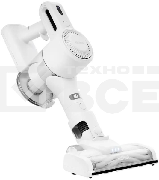 Пылесос вертикальный Kitfort КТ-5117 белый, питание от аккумулятора,  50 Вт, уборка сухая, пылесборник 0,5 л