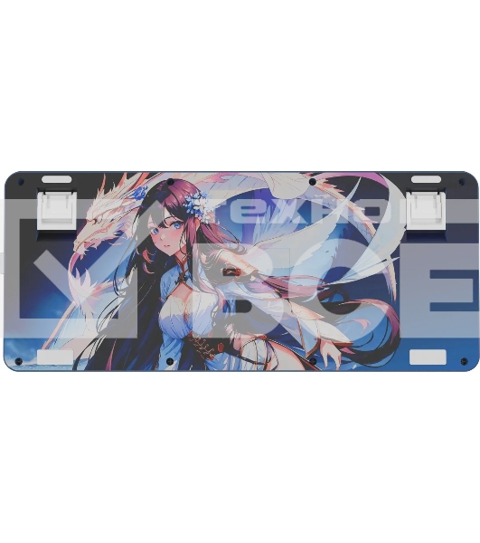 Клавиатура Redragon Flekact Pro гибридная, USB Type-A, Bluetooth, радиоканал, фиолетовый