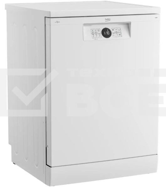 Посудомоечная машина Beko BDFN 26422 W отдельностоящая, белый