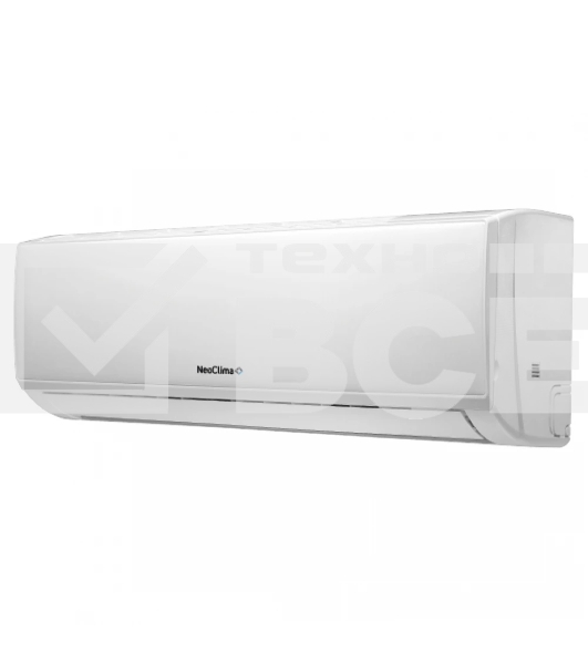 Кондиционер сплит-система настенного типа Neoclima NS/NU-HAL07FWI инвертор, 7000 BTU, 20 м², 24 дБ, охлаждение, обогрев, осушение, белый