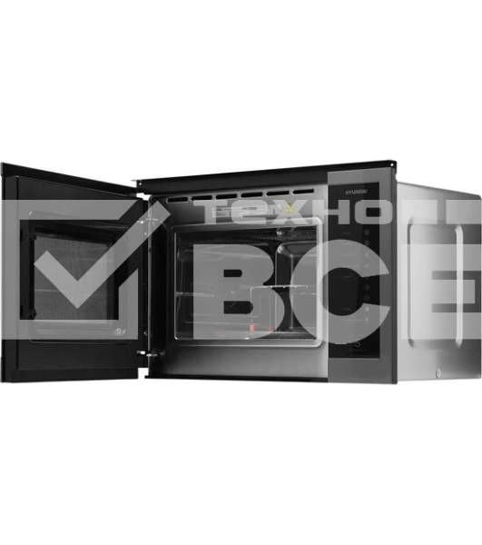 Микроволновая печь Hyundai HBW 2560 DX черная сталь 25л 1450Вт сенсор