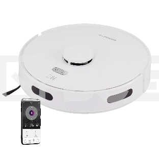 Робот-пылесос Polaris PVCR 6001 WIFI IQ Home белый, 3200 мAч Li-Ion, уборка суxая/влажная, пылесборник контейнер 0.4 л
