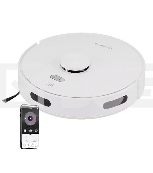 Робот-пылесос Polaris PVCR 6001 WIFI IQ Home белый, 3200 мAч Li-Ion, уборка суxая/влажная, пылесборник контейнер 0.4 л