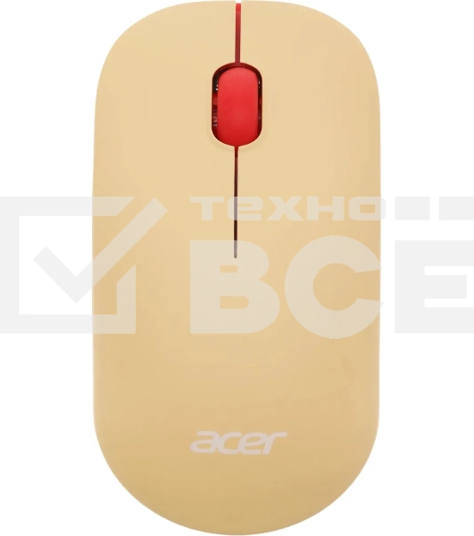 Клавиатура + мышь Acer OCC205 беспроводной USB, 1200 dpi, розовый/бежевый