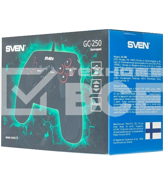 Геймпад проводной Sven GC-250 черный