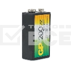 Батарейка аккумуляторная GP, Крона (20R8H, 6F22), Ni-Mh, 200 mAh, 1 шт., в блистере, 20R8H-2CRU1, фото3