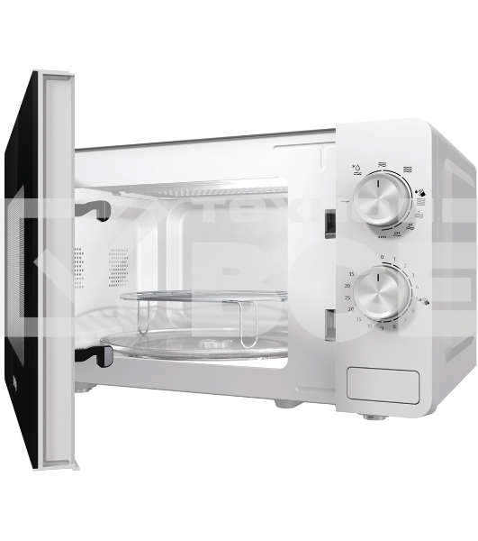 Микроволновая печь Gorenje MO20E2W белый, 20 л, 800 Вт, переключатели - поворотный механизм