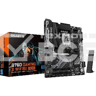 Материнская плата Gigabyte B760 GAMING X WIFI6E GEN5, LGA1700, Intel B760, 4xDDR5, 4xSATA, 3xM.2, 1xPCIe 5.0 x16, 2xPCIe 3.0 x1, 1xHDMI, 1xDP, 1x2.5Gb LAN, Wi-Fi 6E, Bluetooth 5.3, 1xUSB-C 5Gbps, 1xUSB-A 10Gbps, 1xUSB-A 5Gbps, 5xUSB-A 2.0, 6x3.5 мм, 7.1, 