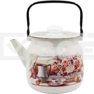 Чайник для плиты ЛЫСЬВА 2713П2/4Жм Летний этюд эмал 3,5 л