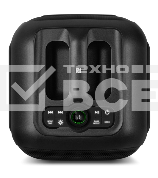 Портативная колонка SVEN PS-880, черный, 1.0, 110 Вт (RMS), Bluetooth, FM, USB, microSD, LED-дисплей, аккумулятор