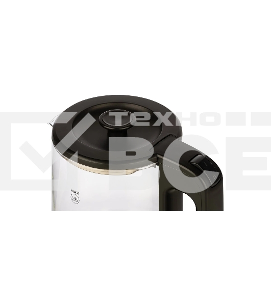 Чайник электрический Homestar HS-1008 1,8 л, стекло, черный