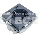 Розетка SE AtlasDesign 16А с USB A+C (5В/2,4А/3 А, 2х5В/1,5А), мех, грифель, фото2