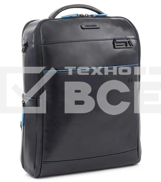 Рюкзак мужской Piquadro Blue Square Revamp CA4818B2V/N черный кожа