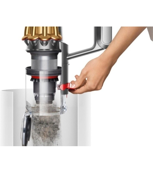 Пылесос вертикальный Dyson V12S Detect Slim Submarine 485350-01 золотой/серый металлик, питание от аккумулятора, 150 Вт, уборка сухая/влажная, пылесборник 0.35 л