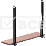 Подставка для аксессуаров Ultramounts UM313B черный/орех макс.10кг настенный, фото2