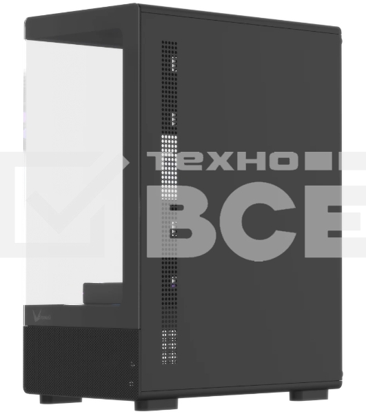 Корпус Formula Crystal Z1CM Plus AR v2 черный без БП mATX 5x120мм 1xUSB3.0 audio bott PSU