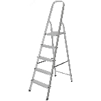 Лестница-стремянка FIT 65343 алюминиевая, 5 ступеней, вес 3,62 кг, фото 1