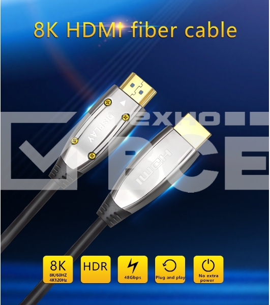 Активный оптический кабель HDMI 19M/M,ver. 2.1, 8K@60 Hz 30m Telecom TCG2120-30M