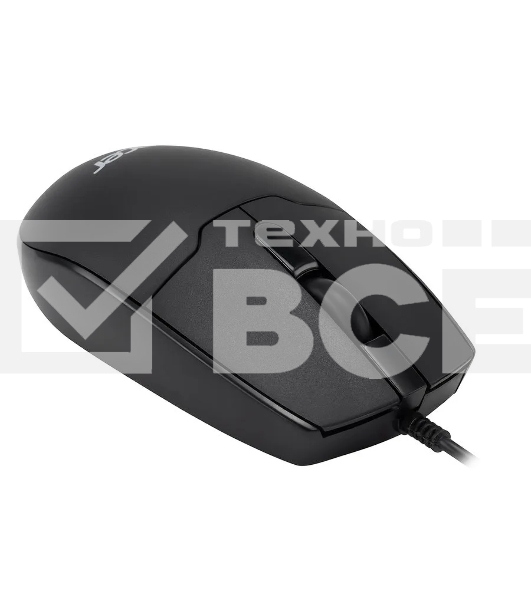 Мышь проводная Acer OMW126 черный, 1200 dpi, USB, кнопки - 3