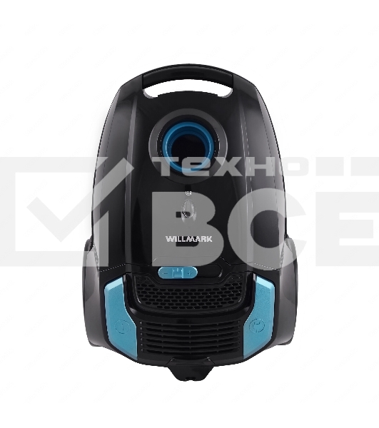Пылесос Willmark VC-2650DBM голубой/черный, 450/2200 Вт, уборка сухая, пылесборник мешок 3 л