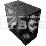 Компьютерный корпус XPG INVADER X BLACK (INVADERXMT-BKCWW) Mid-Tower Gaming ATX PC Case with Panoramic View, Tempered Glass Panels, and RGB Lighting Black, фото2