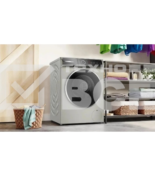 Стиральная машина Bosch Serie 8 WGB2440XME серебро, загрузка фронтальная 9 кг, 1400 об/мин., класс: А+++