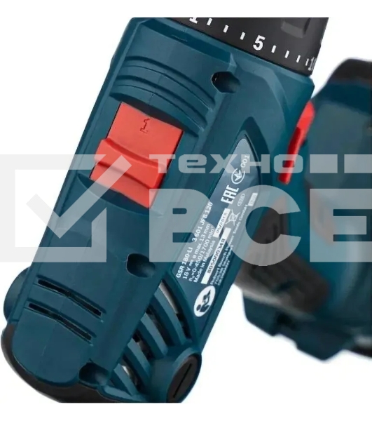 Дрель-шуруповерт Bosch GSR 180 LI 06019F8109, Аккумуляторная, 2 АКБ, Кейс