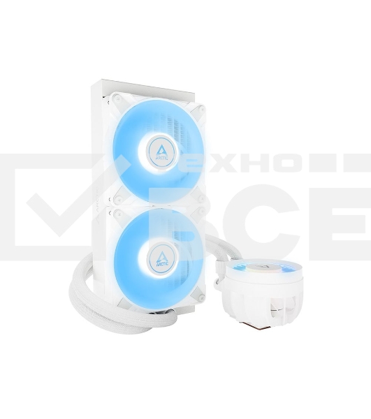 Жидкостная система охлаждения Arctic Liquid Freezer III 240 A-RGB белый, 120 мм, алюминий, 2800 об/мин, 25 дБ, 4 pin, 250 Вт