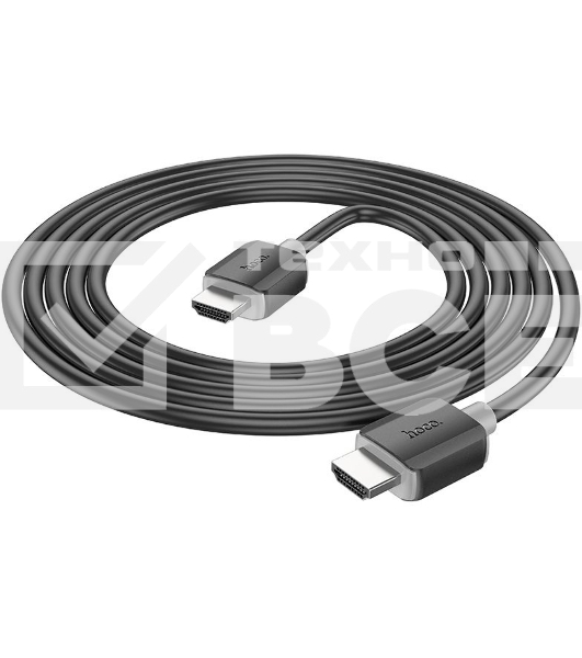Кабель Hoco US08 ver2.0 HDMI (m) HDMI (m) 2м черный (пакет)