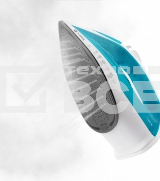 Утюг Vitek VT-8336 белый/бирюзовый