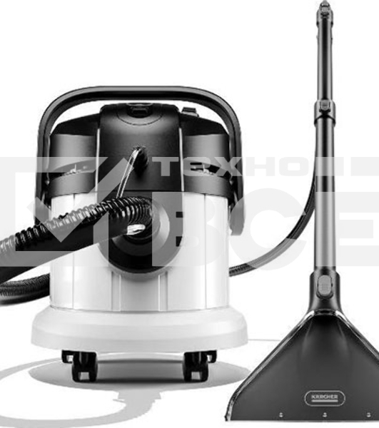 Пылесос моющий Karcher SE 4 *EU [1.081-150.0] белый/черный, 1000 Вт, уборка влажная/сухая, пылесборник контейнер/мешок, 4 л