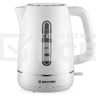 Чайник BRAYER BR6103WH 2200Вт, 1.7л, белый