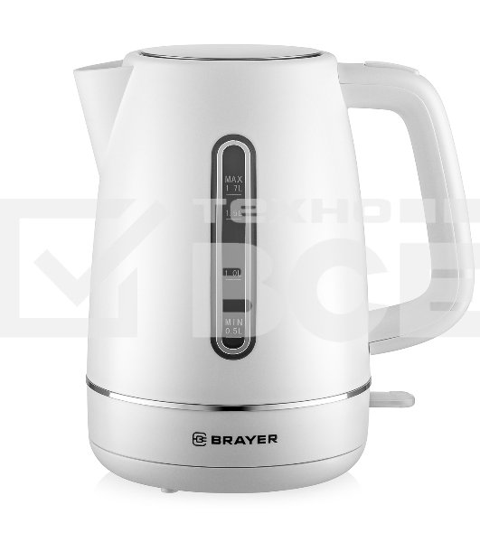 Чайник BRAYER BR6103WH 2200Вт, 1.7л, белый
