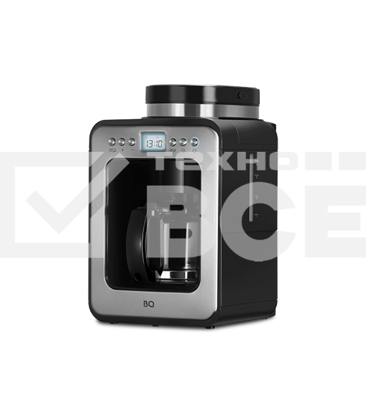 Кофеварка капельная BQ CM7001 серебристый/черный, исп. кофе - молотый/зерновой, 0.6 л, 600 Вт