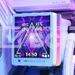 Система водяного охлаждения Thermalright Grand Vision 360 ARGB Soc-AM5/AM4/1151/1200/2066/2011/1700 белый 4-pin 29.6dB Al LCD Ret (G-VISION-360-WH-ARGB), фото2