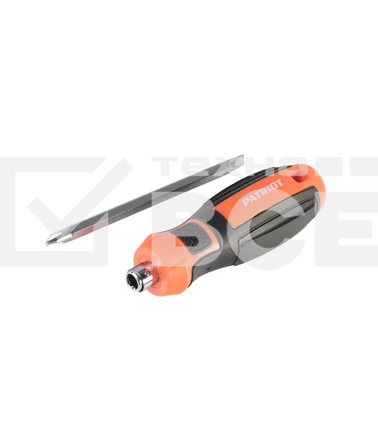 Отвертка Patriot с двусторонним стержнем, CR-V, PH2-SL6 x 100, 2-х компонентная рукоятка