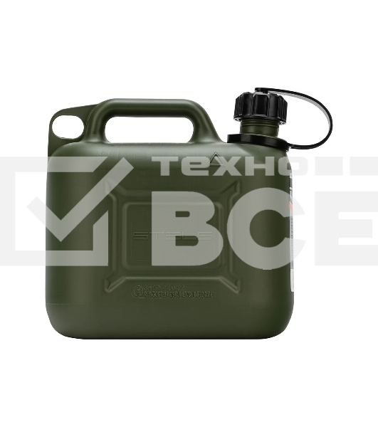 Канистра Stels для ГСМ вертикальная, 5 л., пластиковая, усиленная